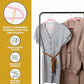 Premium Velvet Hangers 50 Pack Ultra Thin Non Slip Adult Felt Space Saving Suit Hanger for Closet Heavy Duty Coat Pants Jackets Dress Hangers 360° Swivel Hook Hold Upto 10 lbs Pink (50 Count)