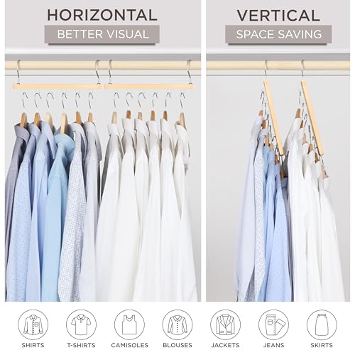 Space Saving Hangers for Closet (4 Count)