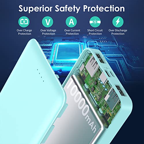 2 Pack]Portable Charger Power Bank 10000mAh