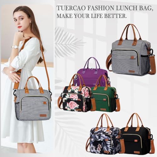 Lunch Bag Women Insulated Lunch Box for Work Leakproof Soft Cooler for Picnic Travel Road Trips