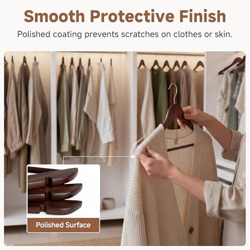 Wooden Coat Hangers (30 Count)