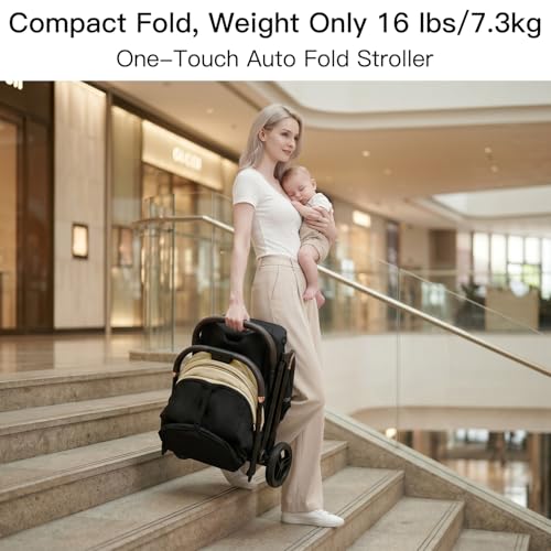 Gravity Folding Baby Stroller