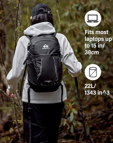 Hiking Backpack 22L Small Hiking Hydration Gear Lightweight Camping Backpack Travel Daypack for Women Men Outdoor Bag for Biking Climbing