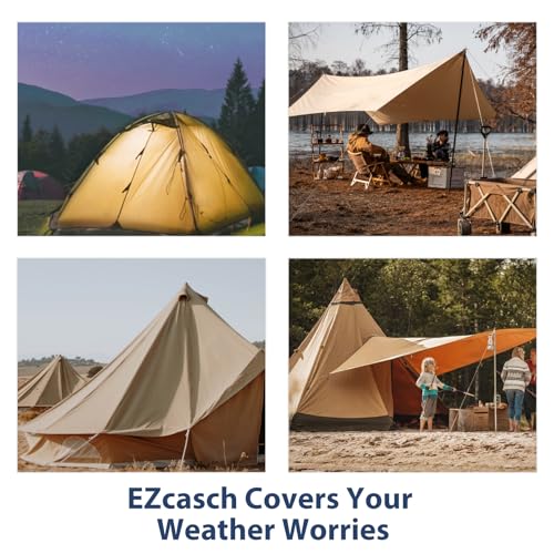 12’x16’ Canvas Tarps Heavy Duty Waterproof Tarpaulins with Aluminum Grommets
