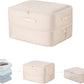 Ultra Space Saving Self Compression Organizer, 2025 New Large Capacity Storage Bag, Thick Satin Fabric Heavy Duty Bags for Comforters Blankets Bedding Duvet (Beige, Large, 21x17x12in)