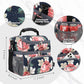 Double Layer Cooler Insulated Lunch Bag Adult Lunch Box Large Tote Bag for Men (Peony)