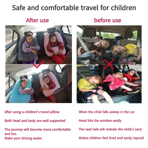 Travel Pillow Car Pillow Kid Car Sleeping Black
