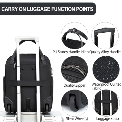 Underseat Carry On Wheeled 16" Bag with Wheels