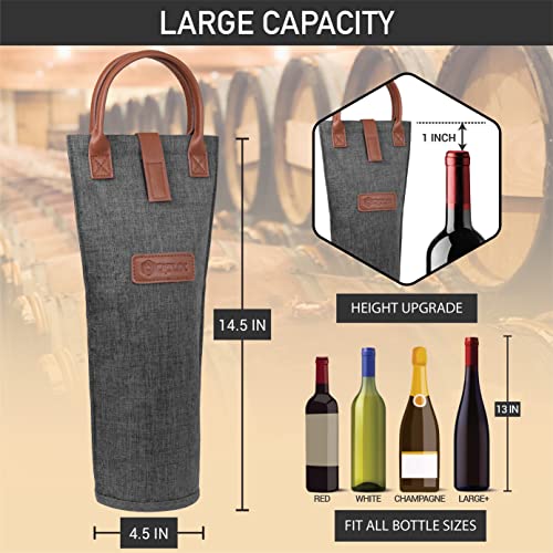 Single Bottle Wine Bag Carrier