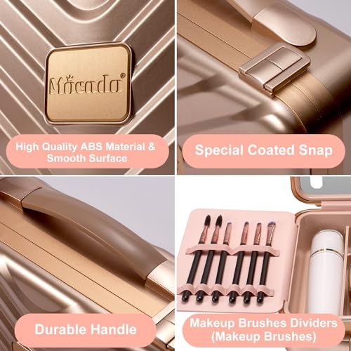 Travel Makeup Case with Mirror
