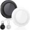 Bluetooth Tracker-Tag for Apple Find My (iOS Only), GPS Tracker with Replaceable Battery, Ideal as Keys, Luggage Tracker and Wallet Tracker, Suitable for Indoor & Outdoor Use,2-Pack (Black&White)