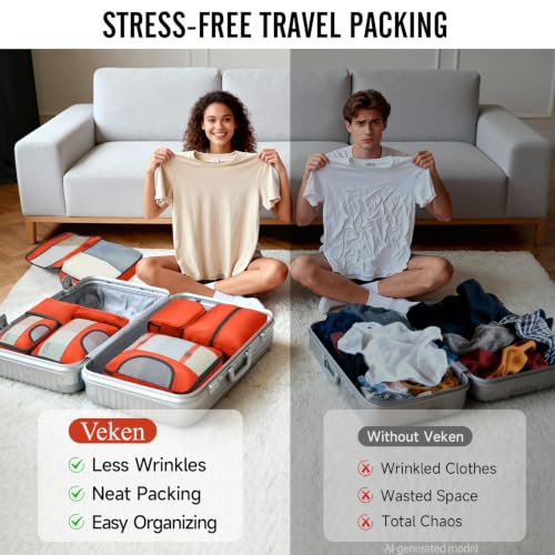 10 Set Packing Cubes for Travel Essentials (10 Count)