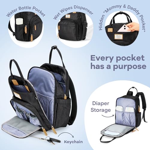 Baby Diaper Bag Backpack with Changing Pad