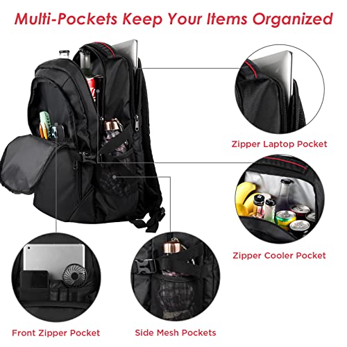 Cooler Backpack 22L Insulated Cooler Bag for 15.6" Laptop Lunch Backpack for Work Daily Backpacks