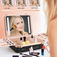 Travel Makeup Train Cases with Lighted Mirror 3 Color Setting
