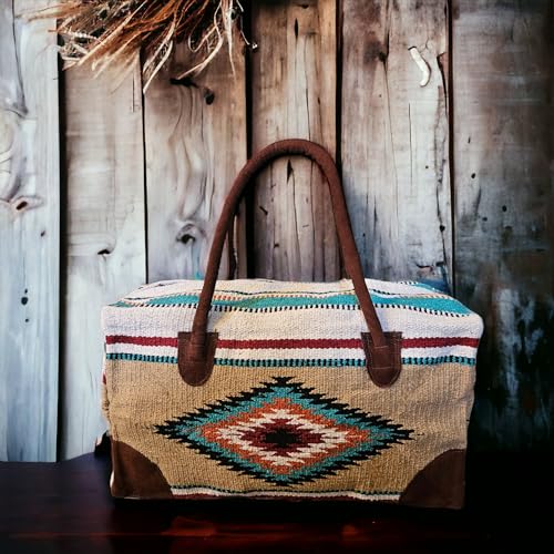 Southwestern Large Weekender Travel Bag Western Duffle Bag Boho Travel Bag