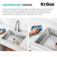 Fairlane 25 inch ADA Compliant Undermount Single Bowl 18