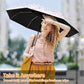 UV Sun Umbrella Compact Folding Travel Umbrella with Carabiner Handle Auto Open and Close for Windproof
