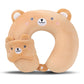 Kids Neck Pillow for Travel with Sleep Eye Mask