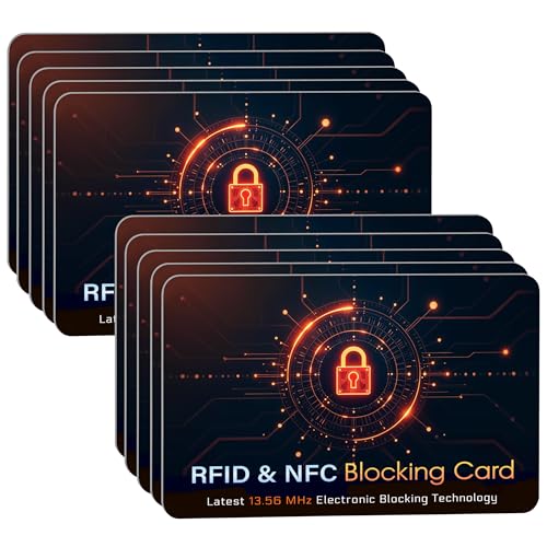 10 Pack RFID Blocking Card for Credit Debit Card (10 Count)