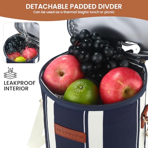 2 Bottle Insulated Wine Carrier Tote (2 Count)