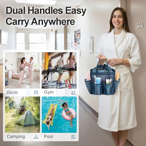Mesh Shower Caddy Portable with Drawstring