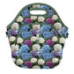 LunchTote Zippered Bag Insulated Neoprene Caddy (Hydrangea Garden / X-Large 6.5 Quart Lunch Tote)
