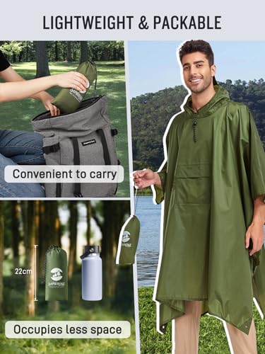 Double Layer Rain Poncho