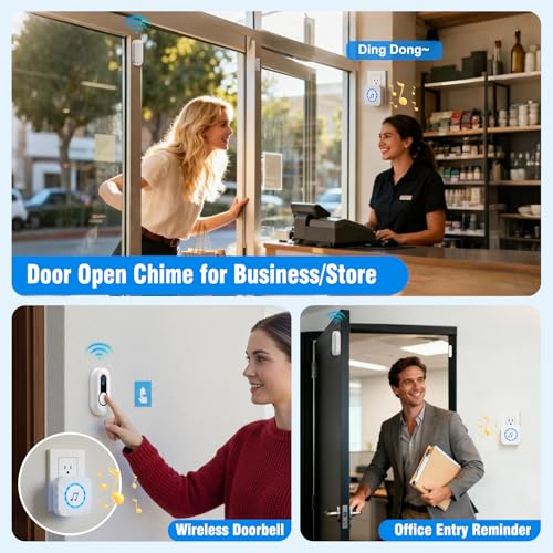 Wireless Door Bell Chimes with 1 Plug