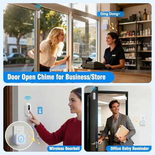 Wireless Door Bell Chimes with 1 Plug