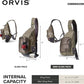Orvis Mini Sling Pack (26B2) Shoulder Strap Tackle Backpack - Fly Fishing Tool Bag of 100% Recycled ECO CORDURA Fabric With TPU Coating, 5-Liter Capacity and Internal Features, Dusty Olive - One Size