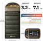 Cotton Flannel XXL Winter Sleeping Bags for Adults Big and Tall