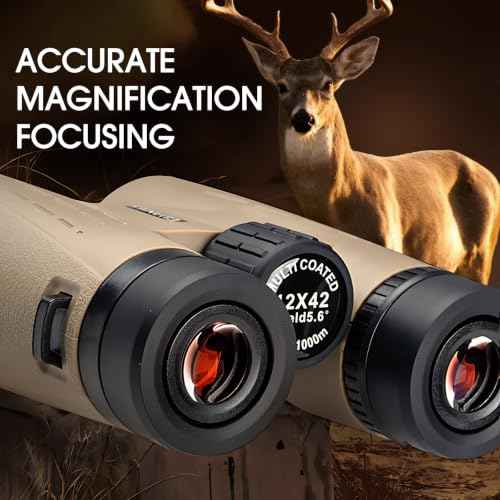 12x42 HD Binoculars for Adults High Powered Binoculars with Upgraded Phone Adapter Binocular with Low Light Night Vision for Bird Watching Hunting Outdoor Sports Concerts Black