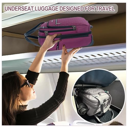 Underseat Carry On Wheeled 16" Bag with Wheels