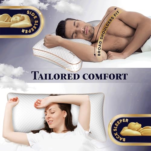 Queen 2 Pack Memory Foam Pillow (2 Count)