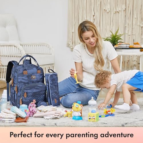 Diaper Bag Backpack with Portable Changing Pad