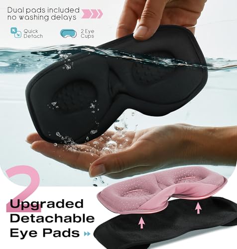 Bluetooth Sleep Headphones with 3D Eye Mask for Zero Pressure