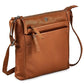 Leather Crossbody Bags for Women Small Genuine Nappa Purse Multi