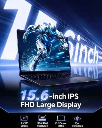 15.6'' AI Laptop with Office 365 12GB RAM 256GB SSD Win 11 Laptops