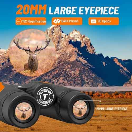15x55 UHD Binoculars for Adults High Powered with Phone Adapter