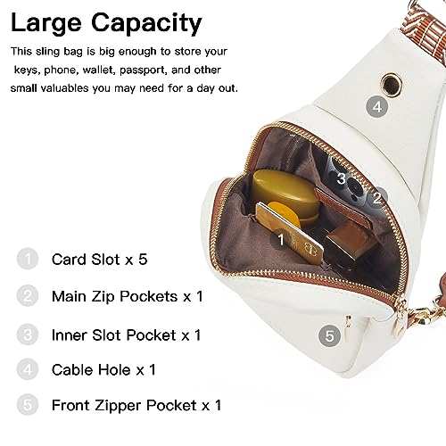 Crossbody Bags for Women PU Leather Cross Body Sling Bag for Woman Birthday Gifts for Women