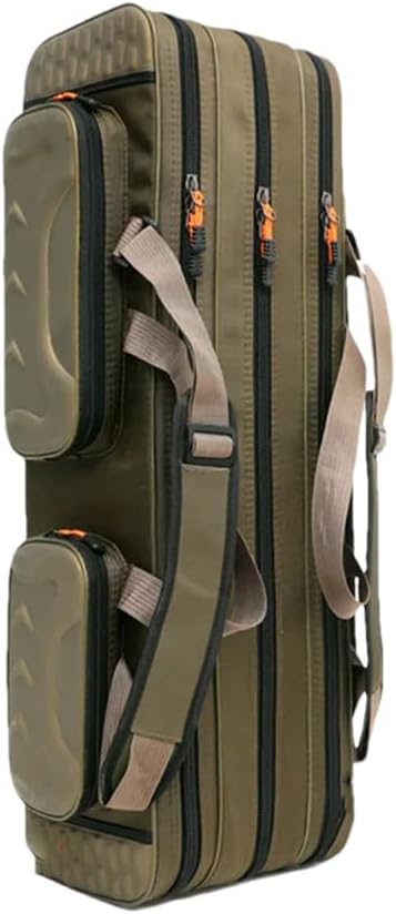 Suwequest Portable Waterproof Fishing Rod 2/3/4 Layer Thick Oxford Bag 90-120Cm Fishing Pole Tools Storage Box
