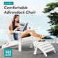 Outdoor Adirondack Chairs with 2 Cup Holders