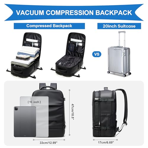 Vacuum Backpack Travel with Pump