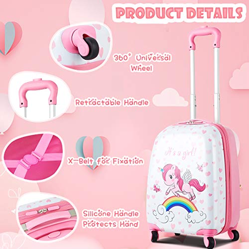 2 Pcs Kids Carry On Luggage (2 Count)