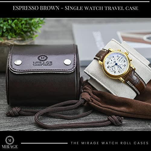 Watch Travel Case for Men Watch Roll for Travel Organizer and Display Watch Case (39 Count)