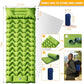 4in Ultralight Camping Sleeping Pad with Pillow and Foot Pump