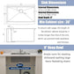 Black Farmhouse Sink 33 Inch