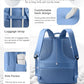 Large Travel Backpack Carry On for Women Man Waterproof Gym Backpacks with Laptop Compartment Mochila de Viaje Teacher Personal Item Backpack Rucksack Airplane Accessories Must Haves Sky Blue
