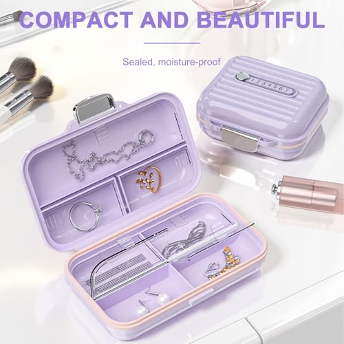 Travel Pill Organizer Box with Medicine Labels (2 Count)